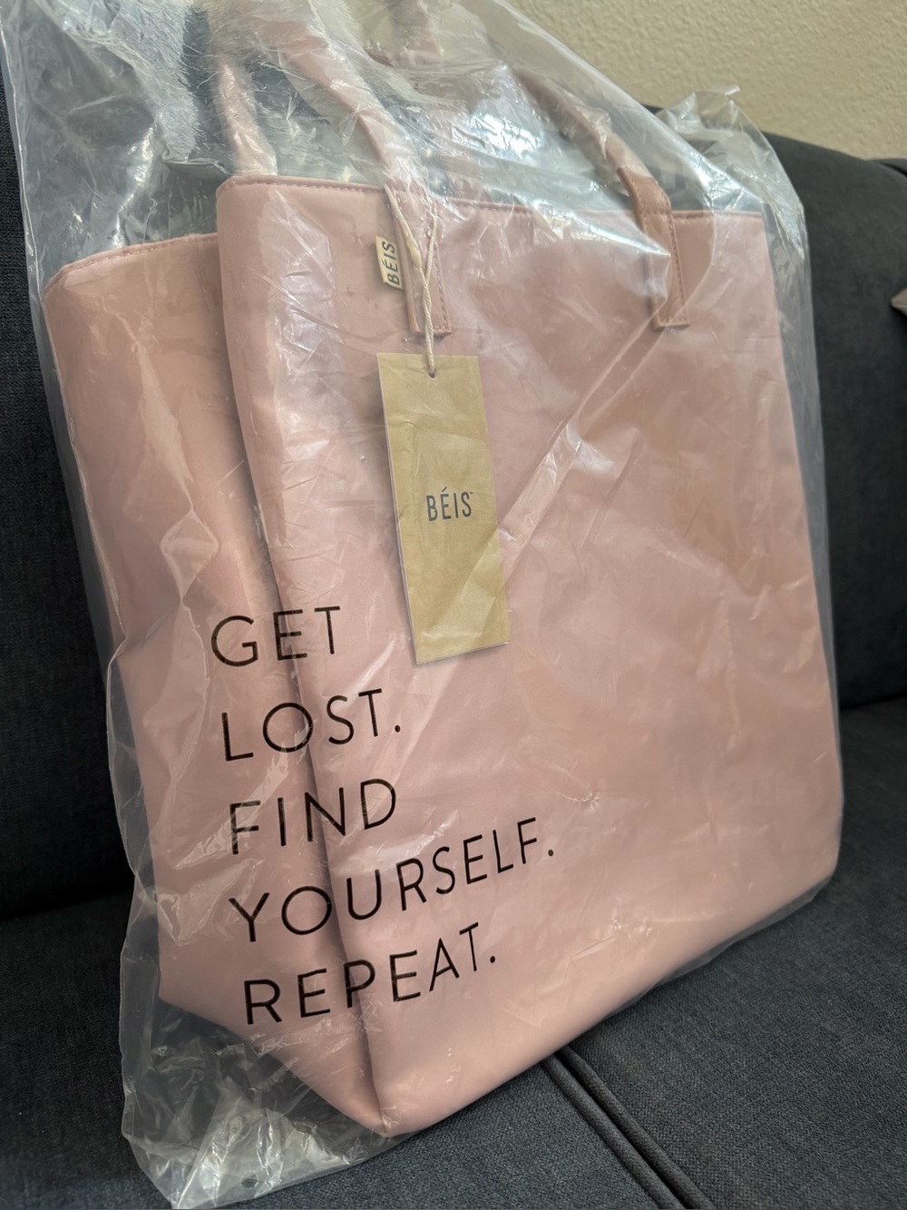 BEIS The Commuter Tote in Atlas Pink, BRAND NEW with Tags - Picture 7 of 7